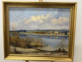 Joseph Egger Gemälde See Landschaft