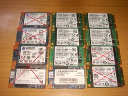 1 stück 120gb mSata ssd. getestet.
