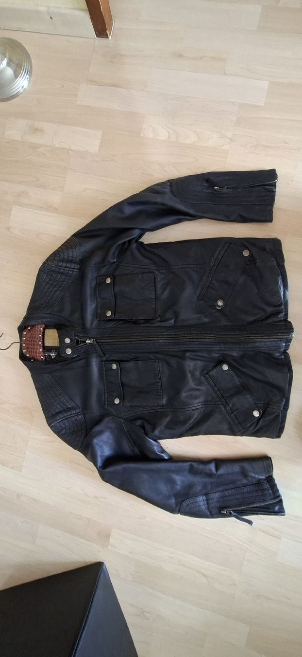 Giacche: Herren Lederjacke schwarz 2XL – Usato da Bern venduto da Stalino