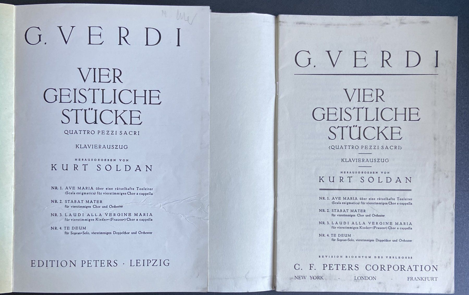 Libri: Notenbroschüren Klassik "Verdi" – Usato da Böckten venduto da Hansi36 1