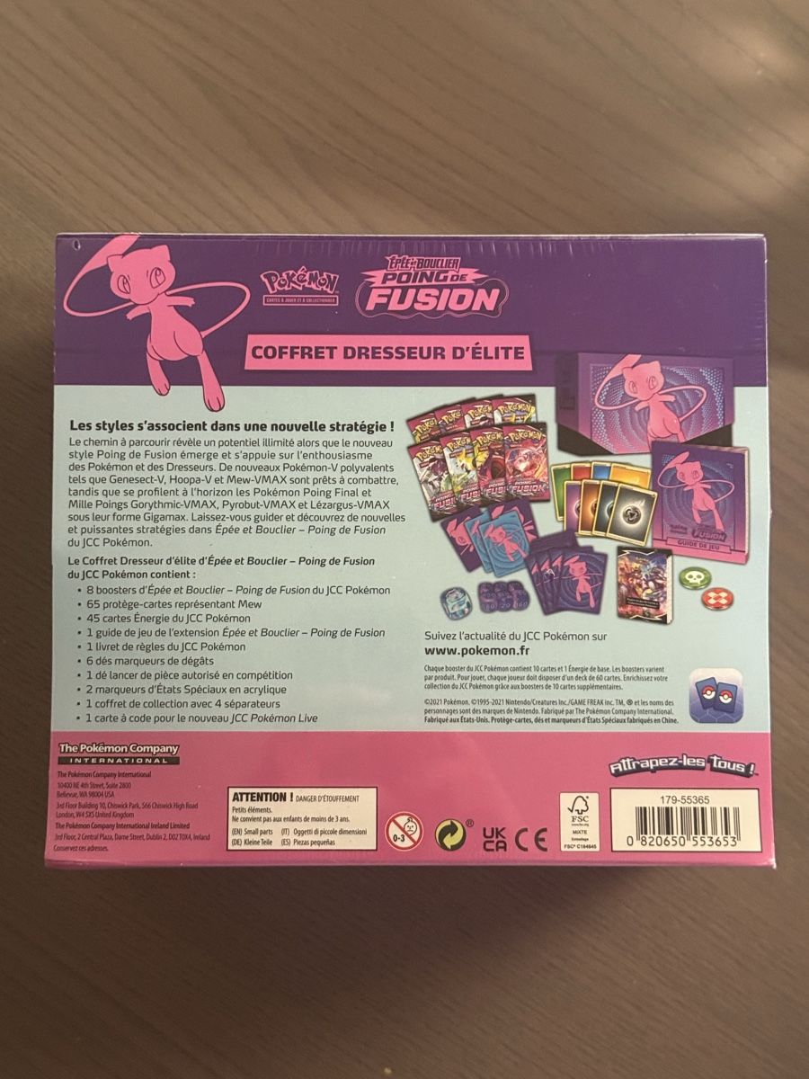 Pokémon Carte collezionabili: Pokémon Poing de Fusion ETB FR – Nuovo e nell'imballaggio originale da Thônex venduto da retrolovech 4