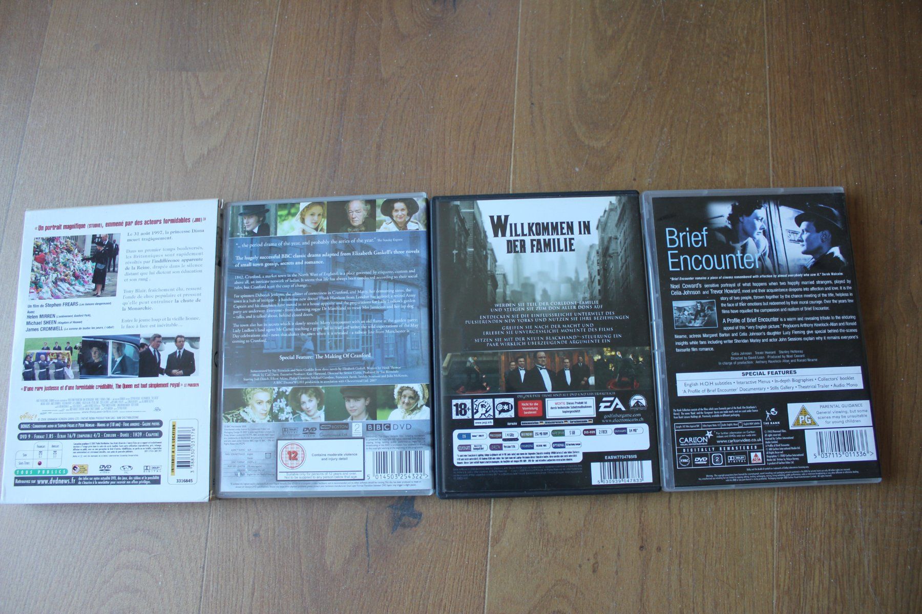 Alle DVDs: 4 DVDs: The Queen, Cranford, Der Pate, Brief Encounter – Gebraucht aus Rapperswil SG von wangtcm 1