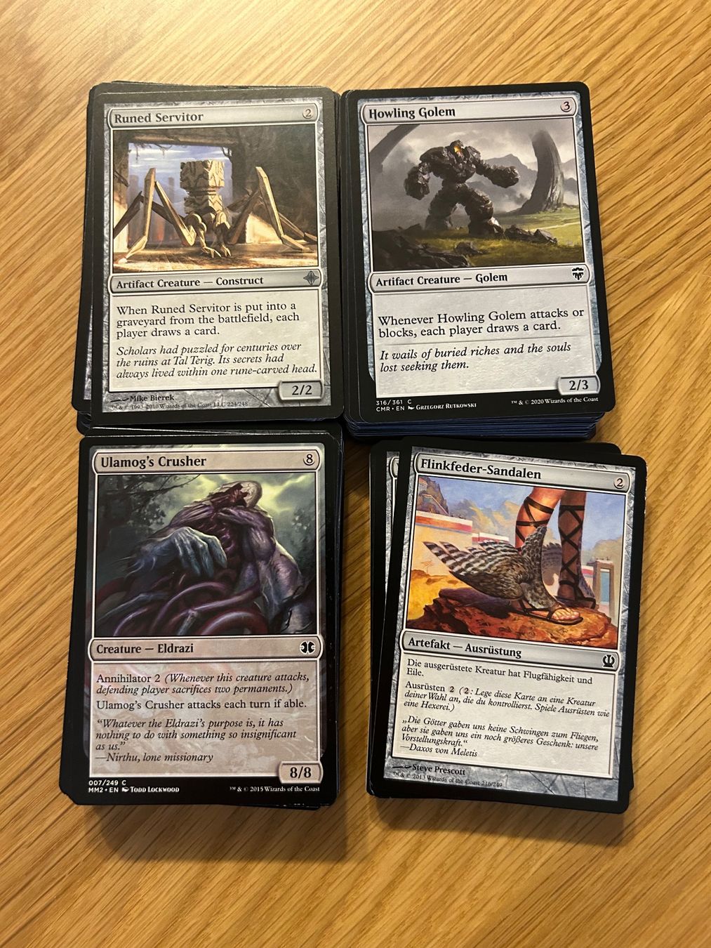 Magic The Gathering Carte collezionabili: Magic the Gathering Uncommon Karten farblos 160stk + – Usato da Wangen an der Aare venduto da SG94