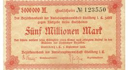 Stollberg 5 Mil.Mark 01.09.1923 VZ-VZ+