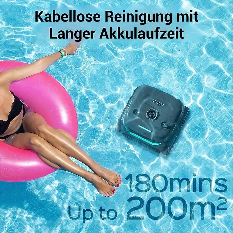 Schwimmbad-Zubehör: WYBOT C2 Kabelloser Poolroboter mit App-Steuerung – Neu und originalverpackt aus Malans GR von BUYBEST-Schweiz 6