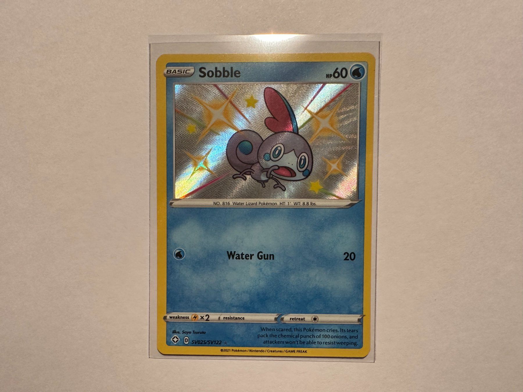 Pokémon Carte collezionabili: Sobble Shiny Shining Fates EN – Usato da Hagendorn venduto da Pokecollectorch