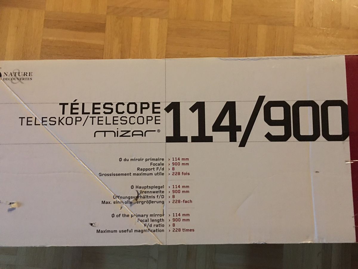 Telescopi: TÉLESCOPE  MIZAR  114/900 – Nuovo (secondo la descrizione) da Apples venduto da Gasscret 8
