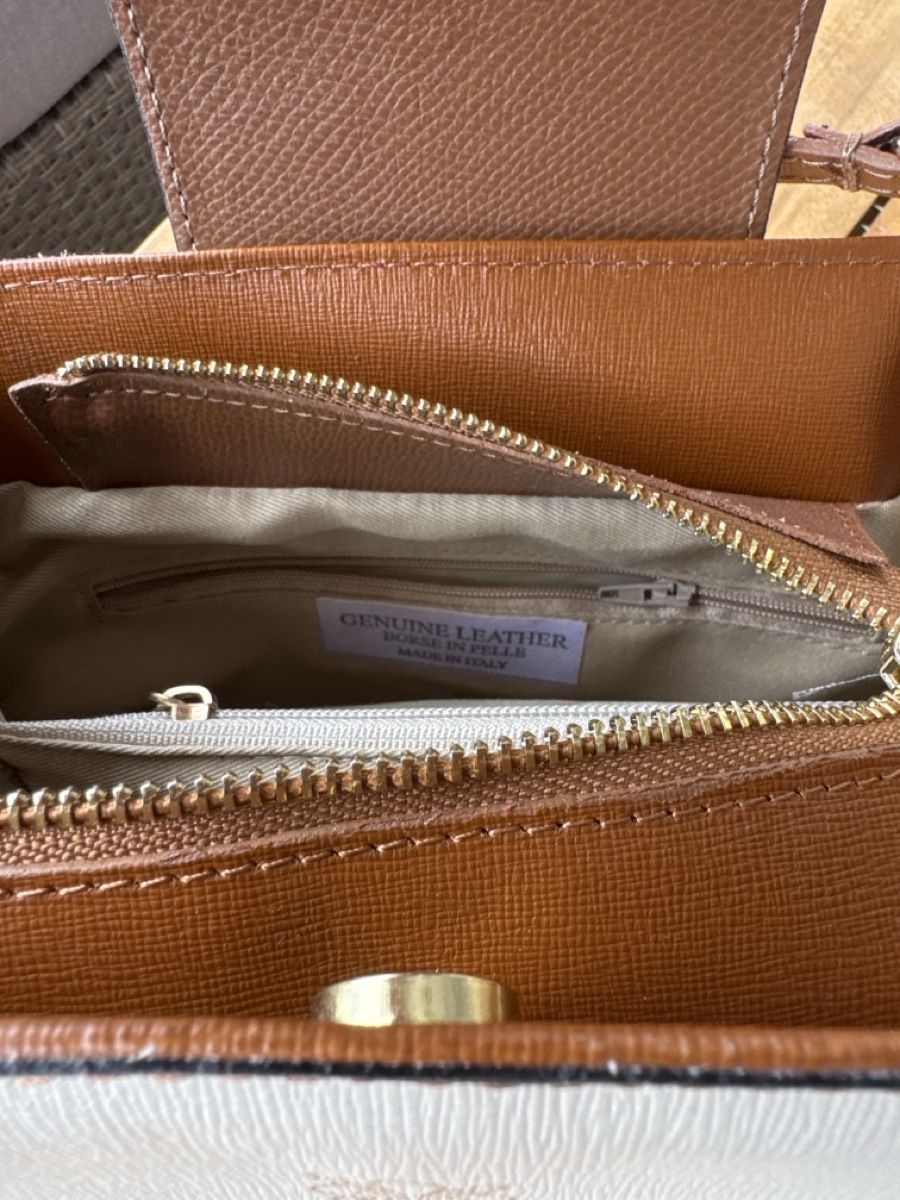Taschen für Damen: Handtasche weiss braun – Neu (gemäss Beschreibung) aus Hittnau von Sunsetdreamer 3