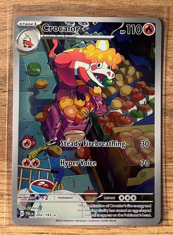 Crocalor 202/193 ILLUSTRATION RARE Pokemon Paldea Evolved (Neu (gemäss ...