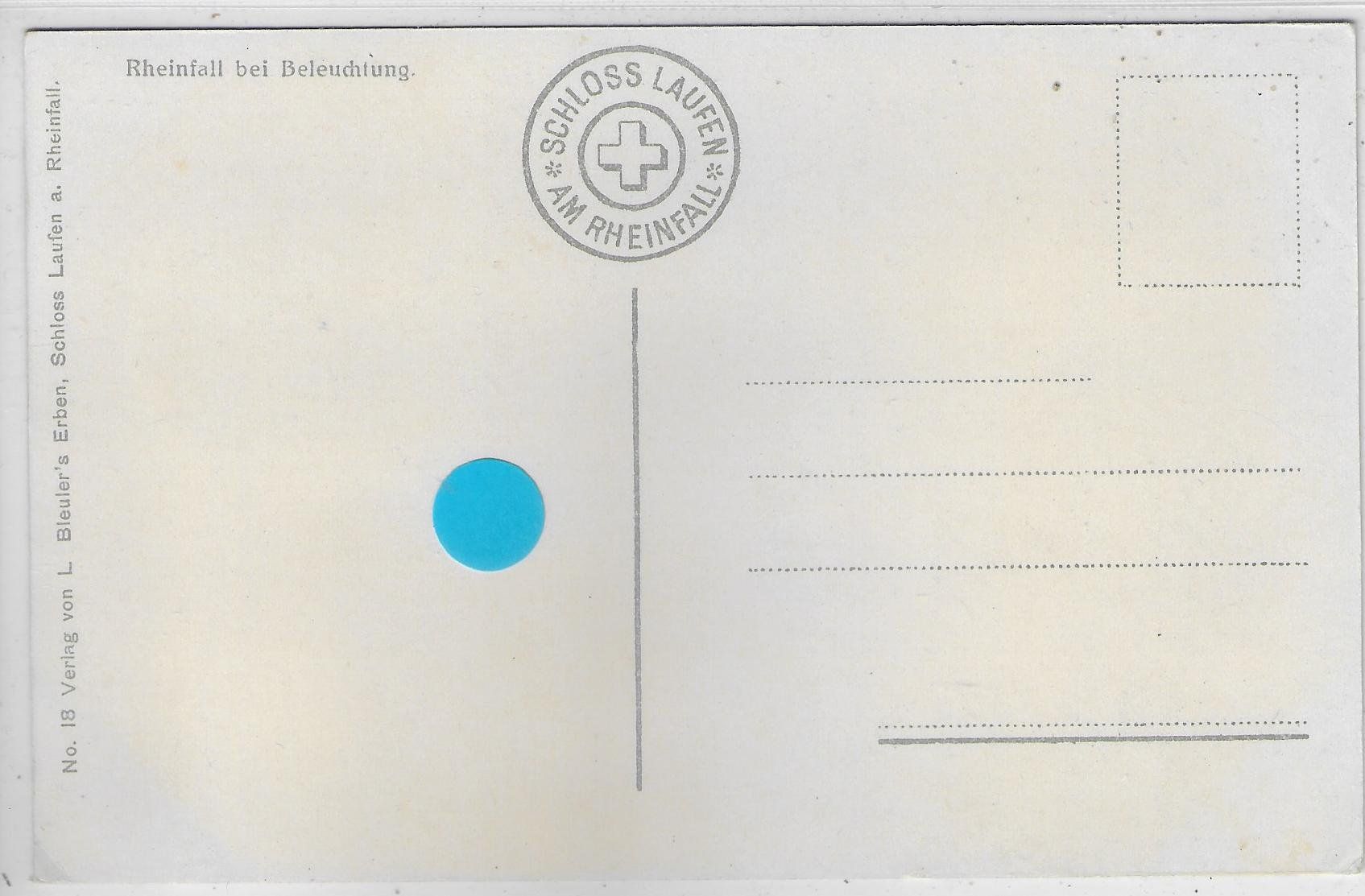 Cartes postales: Rheinfall bei Beleuchtung – D'occasion à Ettingen par Kartenplanet 1