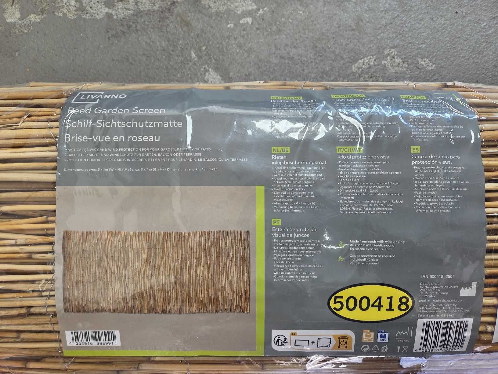 Fendivista: Schilf Sichtschutz, Gartenzaun 6x1m – Nuovo e nell'imballaggio originale da Niederuzwil venduto da Piksi17 3