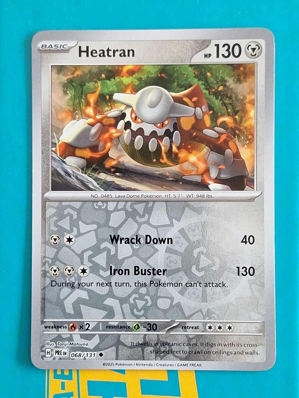 Pokémon Carte collezionabili: Heatran - Reverse Holo - Prismatic Evolution #1.6 – Usato da Altstätten SG venduto da GGsGameshop
