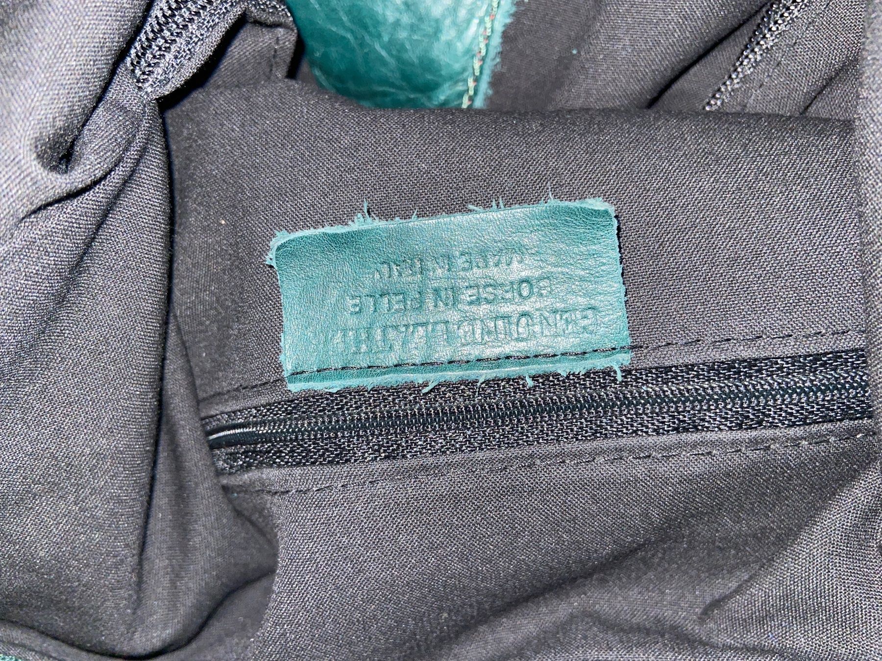 Taschen für Damen: Echtleder Tasche in Dunkelgrün – Gebraucht aus Klingnau von jazz065 7