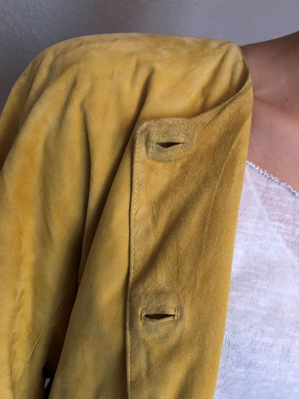 Giacche: Veste daim BEGEDOR brodée perlée – Usato da Genève venduto da DELIRBEADS 5