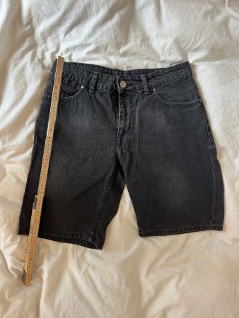 kurze jeans hose schwarz zara, denim shorts