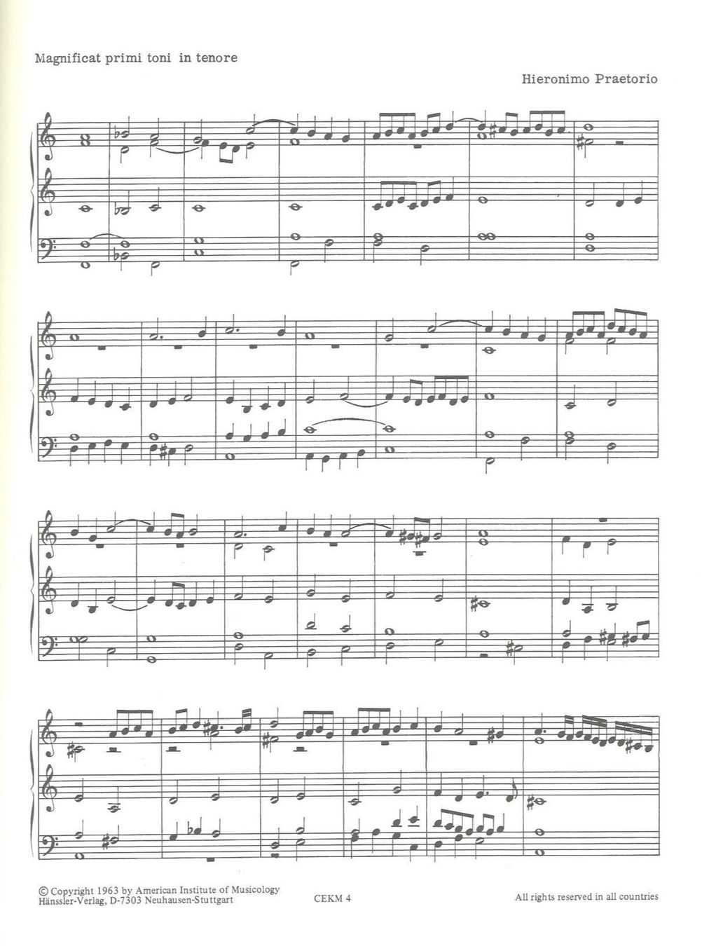 Libri: Praetorius : Organ Magnificats – Nuovo (secondo la descrizione) da Neuchâtel venduto da Babotschk 2