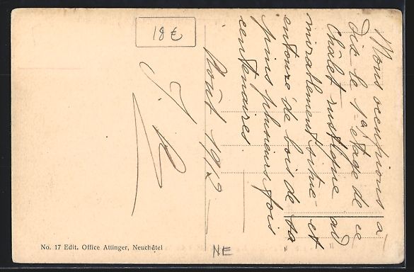 Cartoline postali: AK Chaumont, Hotel-Pension Bigler – Usato da Berlin venduto da bartko-reher 1