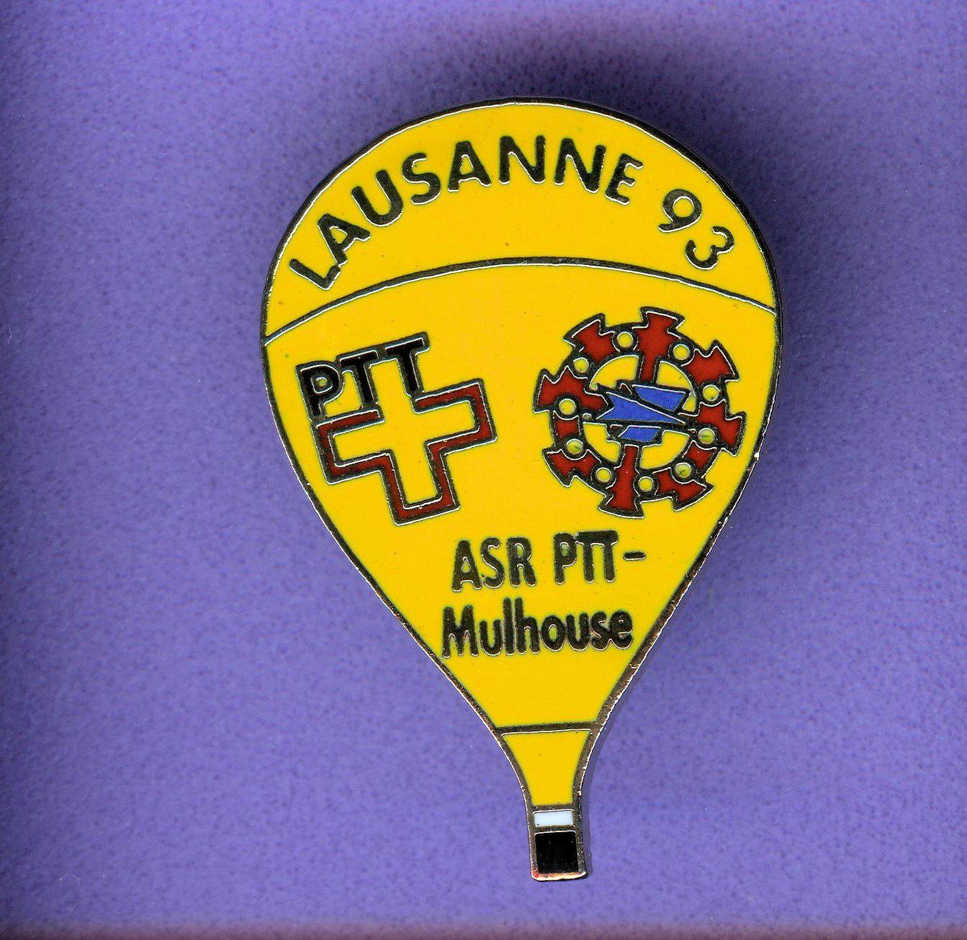 Placchette & Badge: Heissluftballon   PTT  LAUSANNE '93 – Usato da Winterthur venduto da Sammleroase
