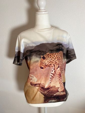 Marc Cain Shirt mit Leopardenmuster, Grösse N3, neuwertig