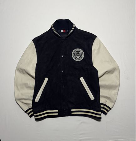Tommy Hilfiger Varsity Jacket – Navy & Cream