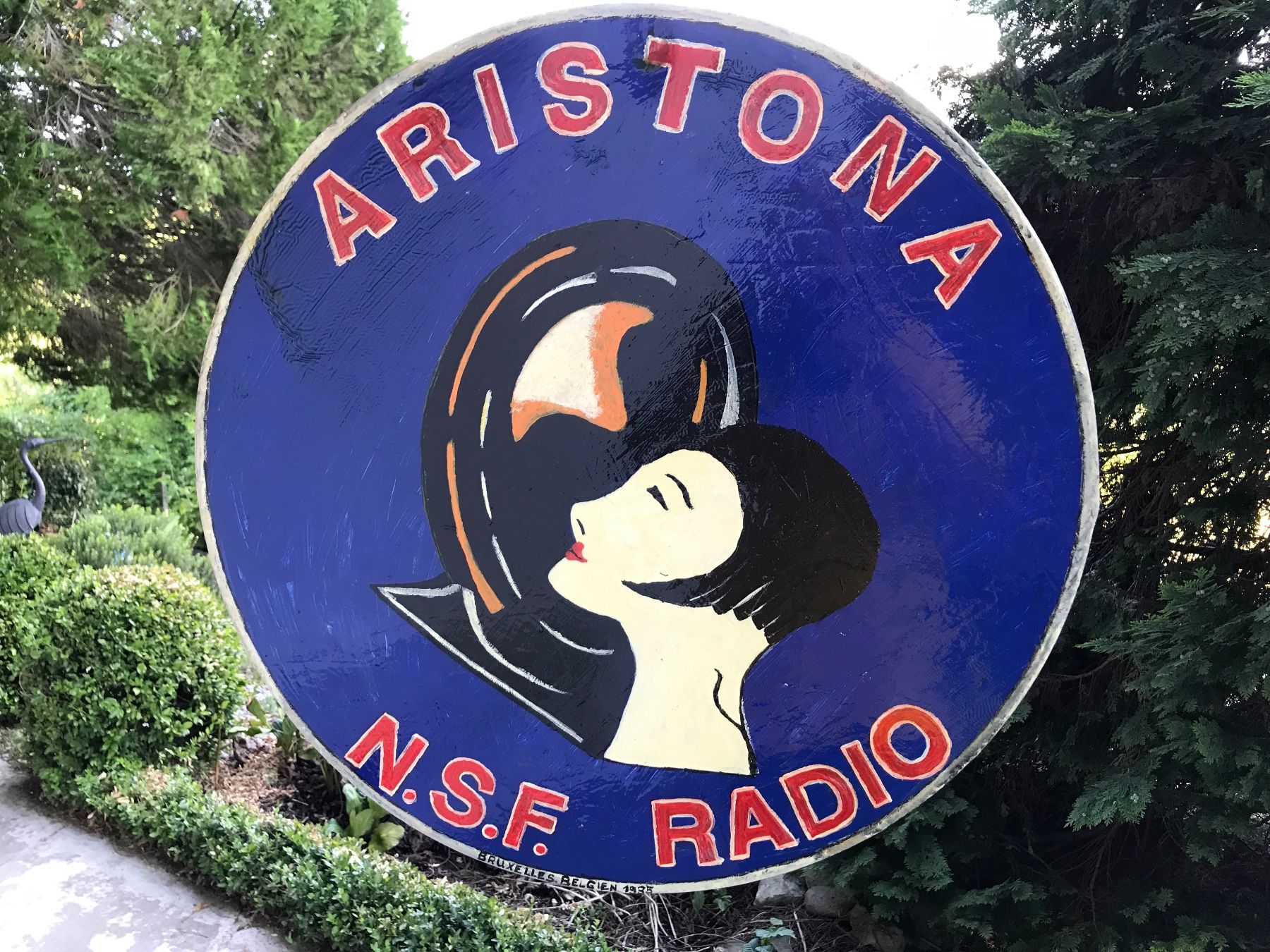 Schilder: Unikat ARISTONA Blechschild rund – Gebraucht aus Steffisburg von Flueckiger120