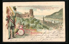Litho Ganzsache PP15C29/01: Heidelberg /