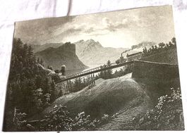 Schurtobelbrücke Vitznau Rigi-Bahn mit Briefmarken