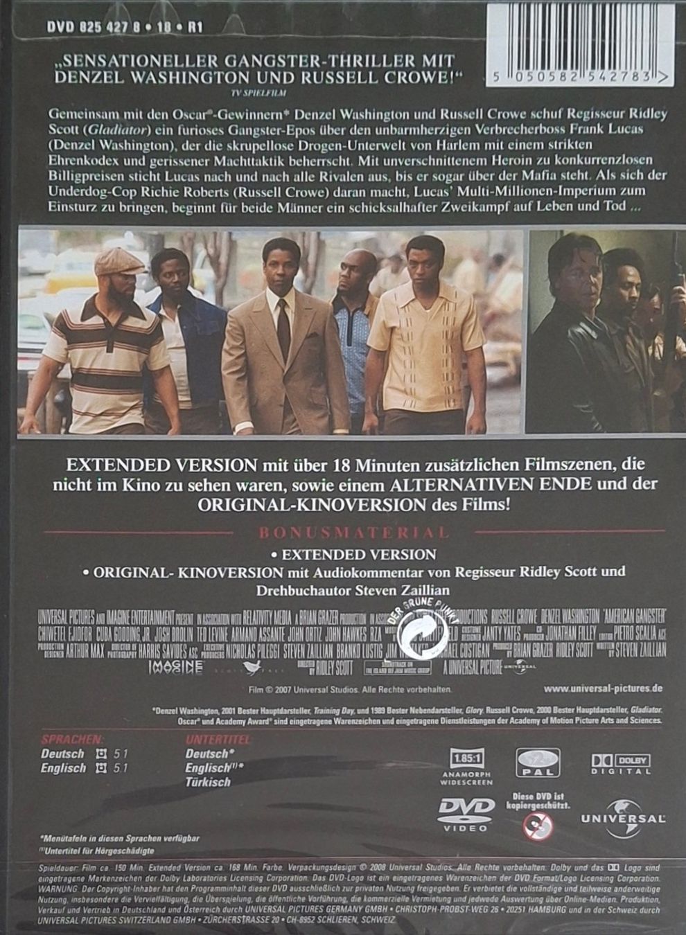 Tutti i DVDs: American Gangster - DVD – Nuovo e nell'imballaggio originale da Reinach BL venduto da Chela04 1