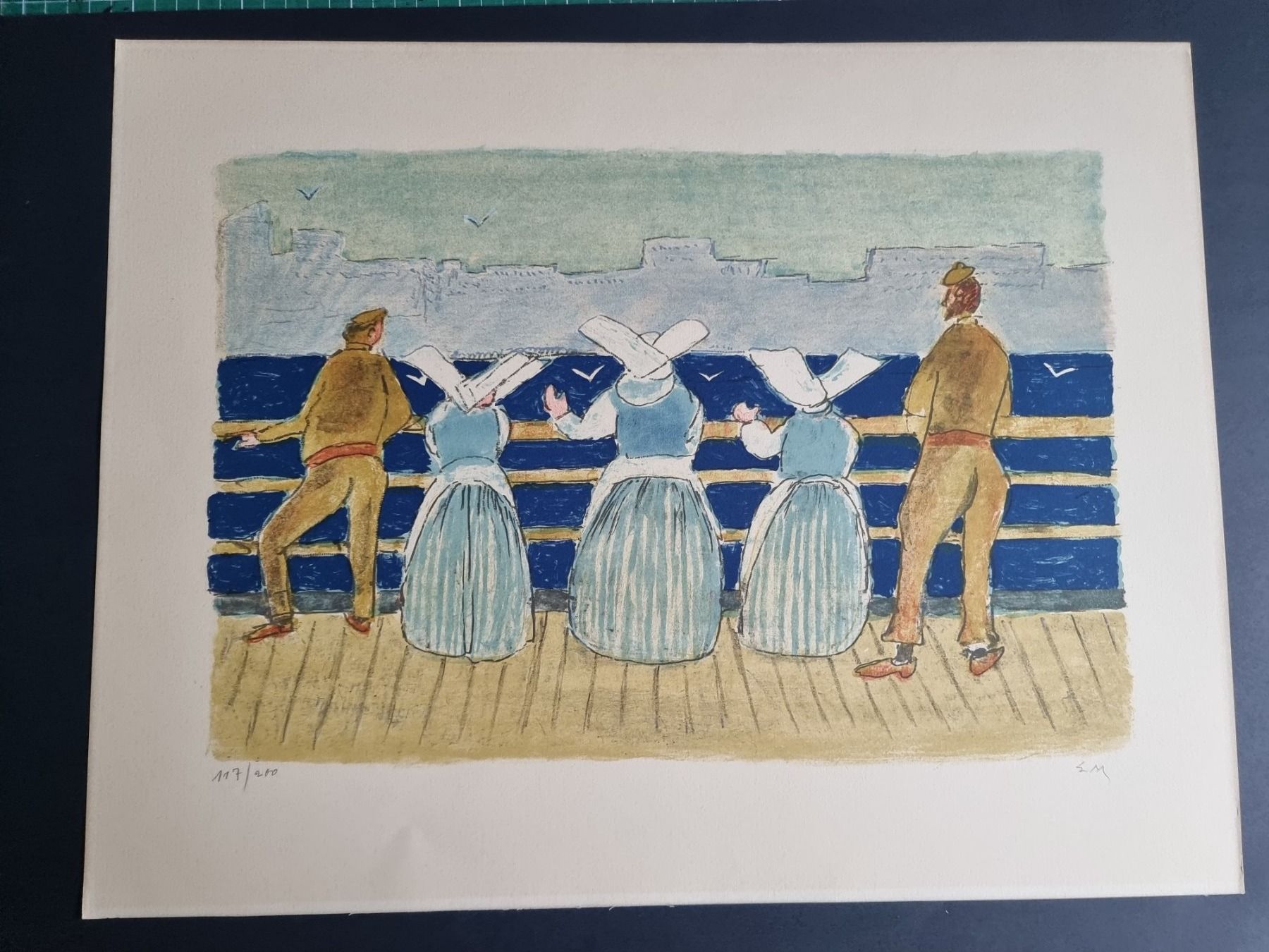 Grafica & Litografie: ERNST MORGENTHALER LITHOGRAPHIE SIGNIERT NUMMERIERT – Usato da Gersau venduto da grafik-kunst