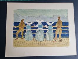ERNST MORGENTHALER LITHOGRAPHIE SIGNIERT NUMMERIERT