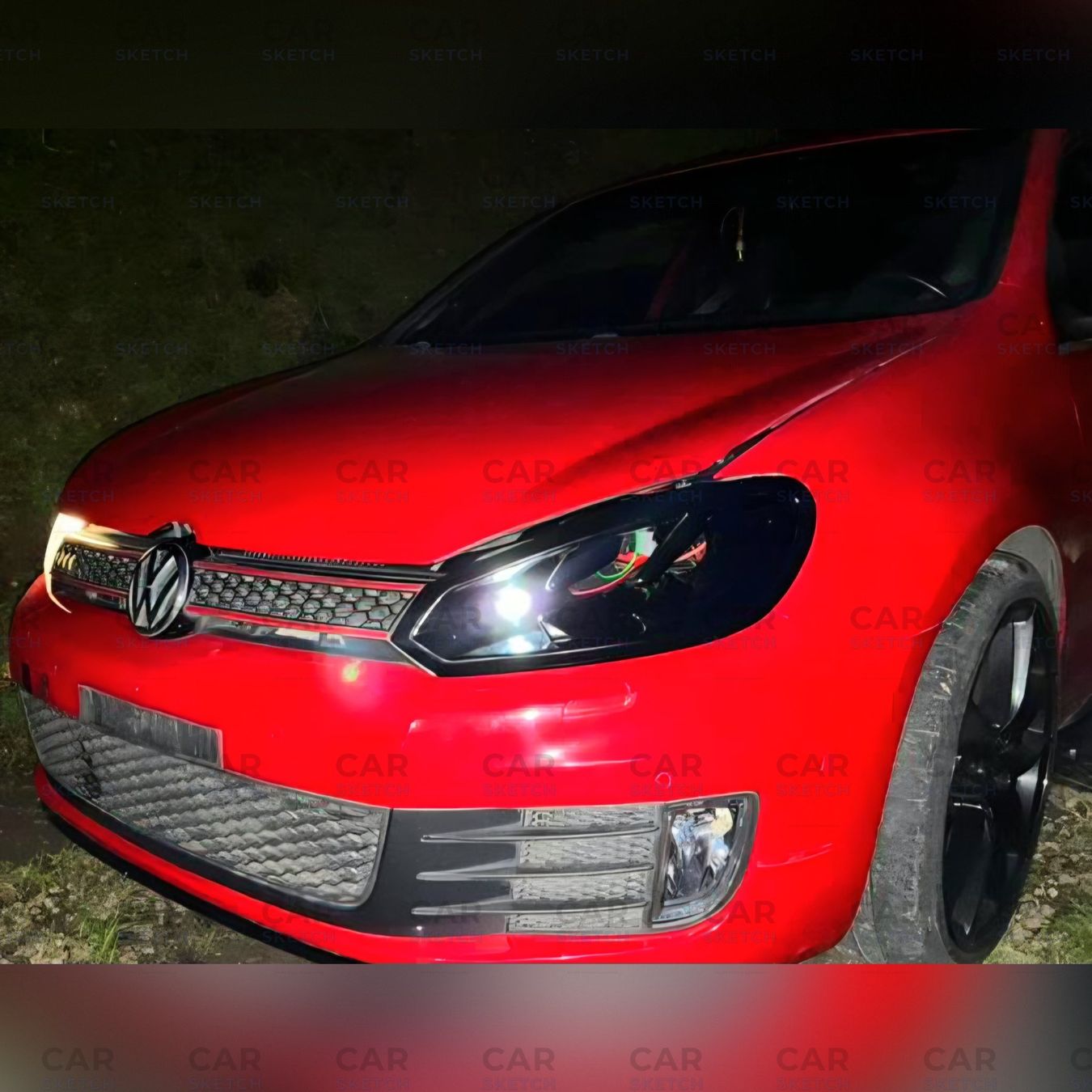 Phares: VW Golf MK6 Scheinwerfer-Lufteinlass mit LED – Neuf (Voir description) à Dietikon par CarSketch 6
