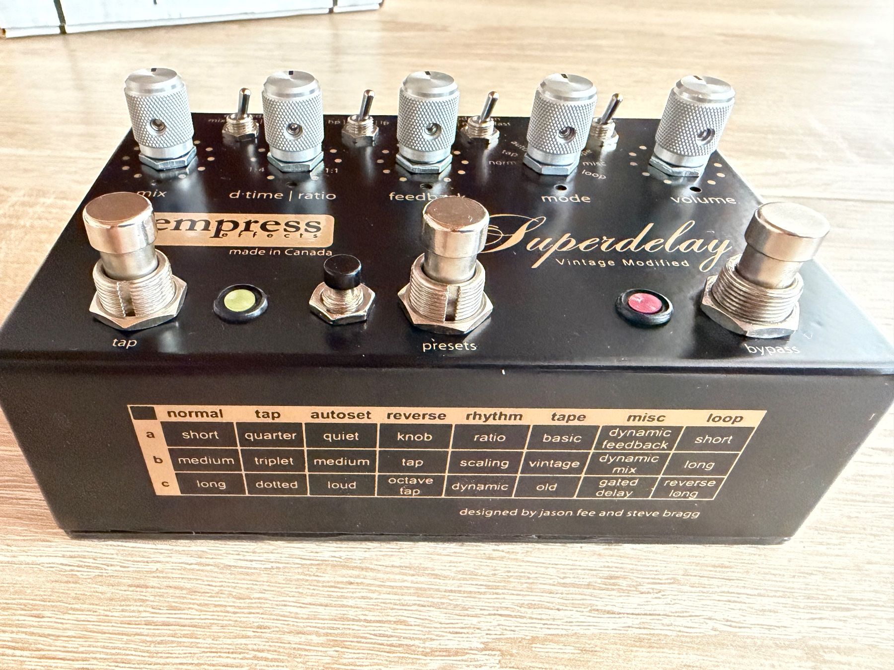 Strumenti musicali: EMPRESS EFFECTS VINTAGE MODIFIED SUPER-DELAY EXTREMLY RARE – Nuovo (secondo la descrizione) da Sion venduto da Hobby-mania 3