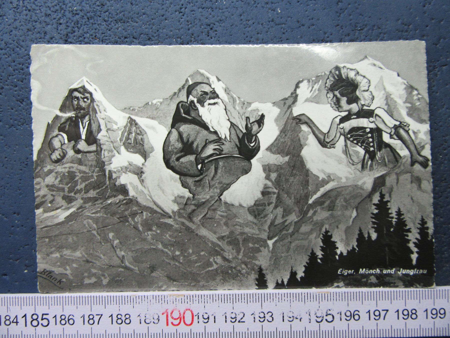 Cartoline postali: BERGGESICHTER BEO AK EIGER MÖNCH JUNGFRAU – Usato da Ettingen venduto da Hausi4711