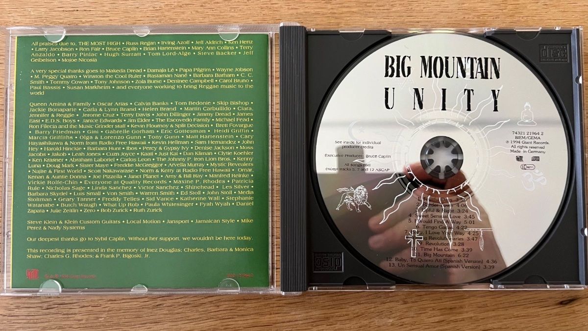 CD: Big Mountain - Unity / CD - 1. D-Press. 1994 - TOP – Usato da Gais venduto da soundcave57 2
