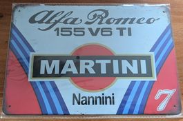Alfa Romeo Martini / A4 Blechschild/Deko-Schild, neu