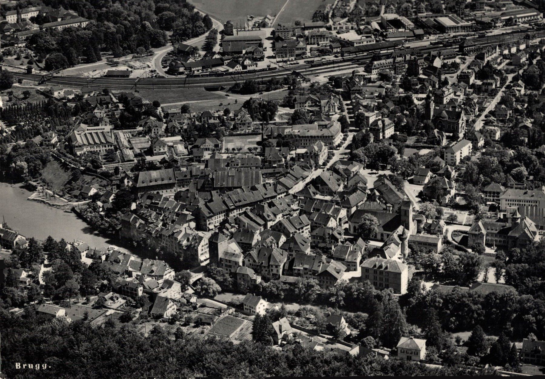 Cartes postales: Flugaufnahme Brugg – D'occasion à Bronschhofen par Astore