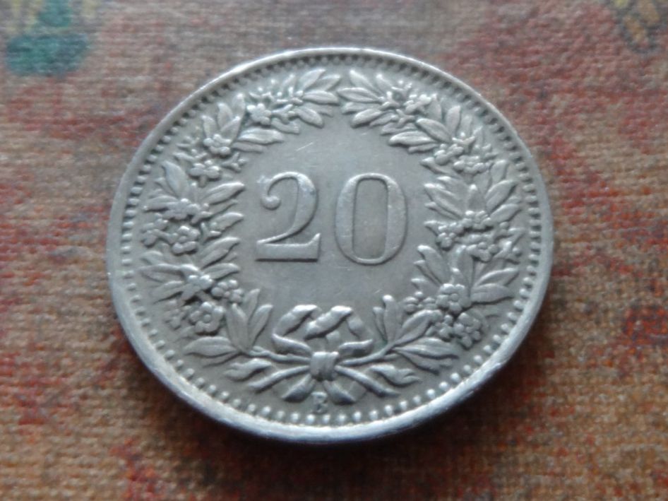 Tutti le monete: 20 Rp. 1950 – Usato da Romanel-sur-Lausanne venduto da Swift13 1