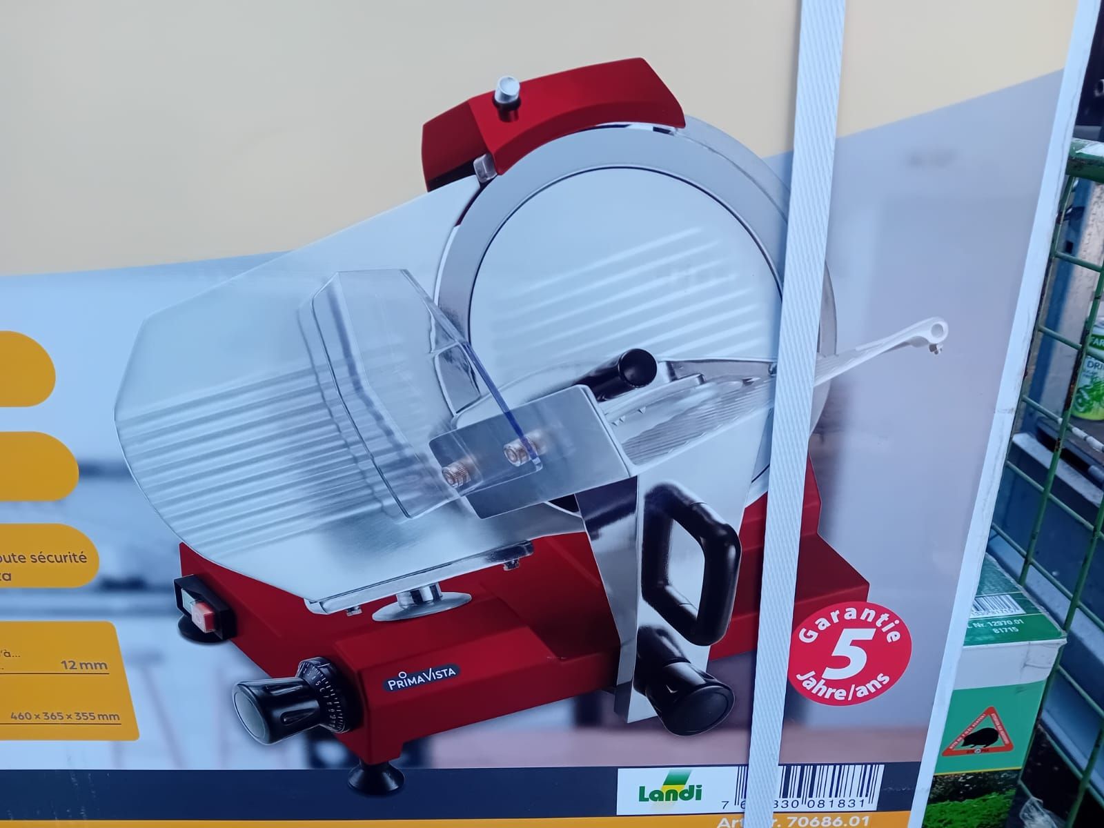 Küchengeräte: Schneidemaschine 120W rot  – Neu und originalverpackt aus Dussnang von Priska2285 1