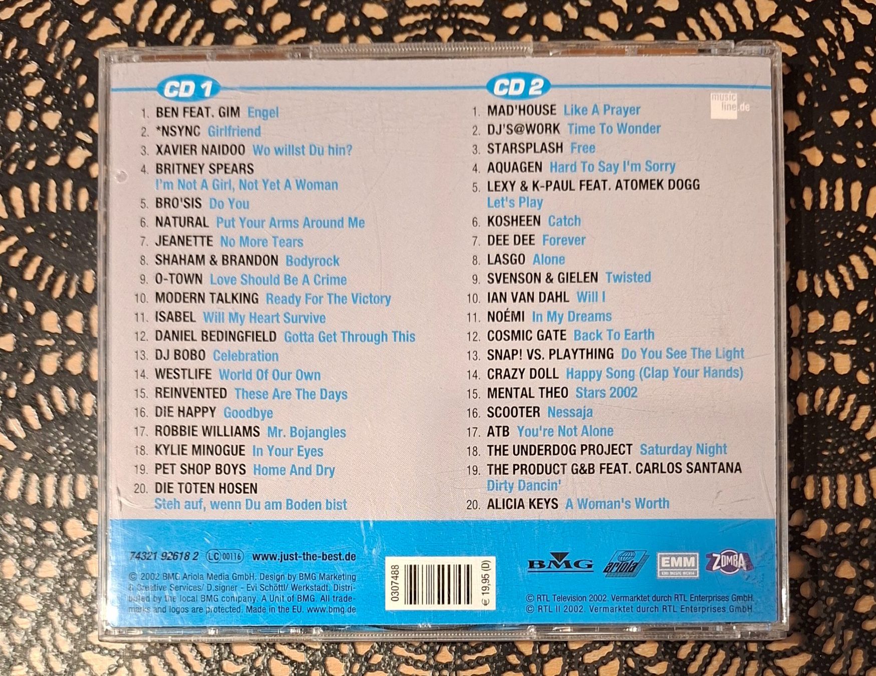 CD: Just The Best Vol. 40, 2CD Hit Compilation Sampler 2002 – Usato da Schönenberg TG venduto da breiti12 1