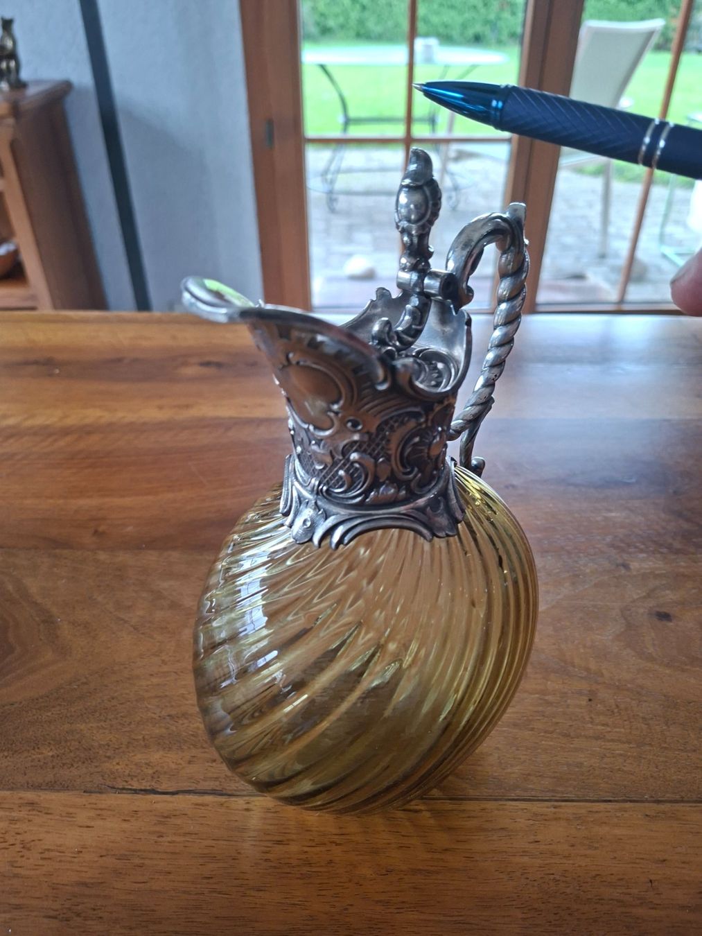 Caraffe: Glaskaraffe mit Historismus Montur – Usato da Walliswil b.Wangen venduto da ern_b96j 4