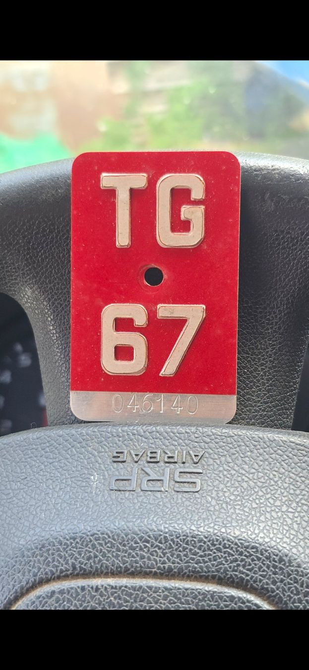 Ecriteaux: Velonummee TG 1967 – D'occasion à Oberaach par Wicktrade