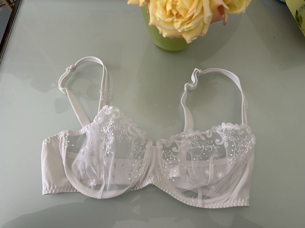 Soutien-gorge Simone Perele Muse En Dentelle Violet - Taille 85C (70 EU) - Neuf Avec étiquette