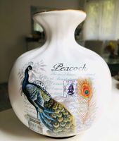SALE ‼️ Vase mit Pfau Motiv Asien 🌺 NEU