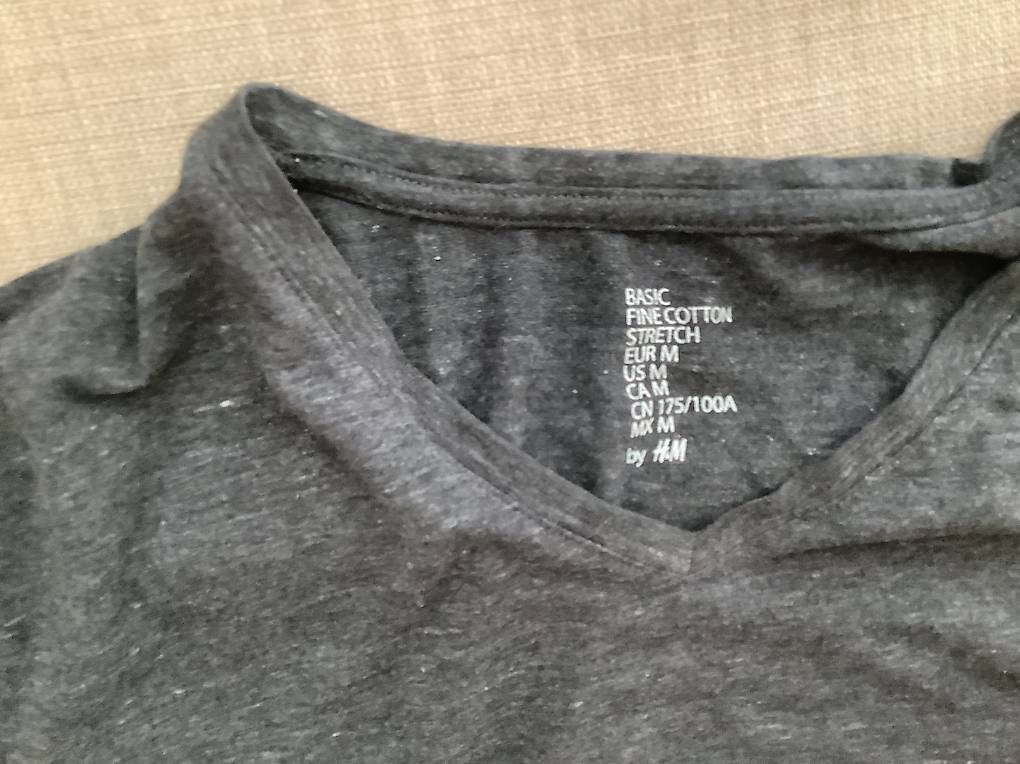 H&M T-shirt: Basic grey t-shirt man size M – Usato da Zürich venduto da eli_685m 1