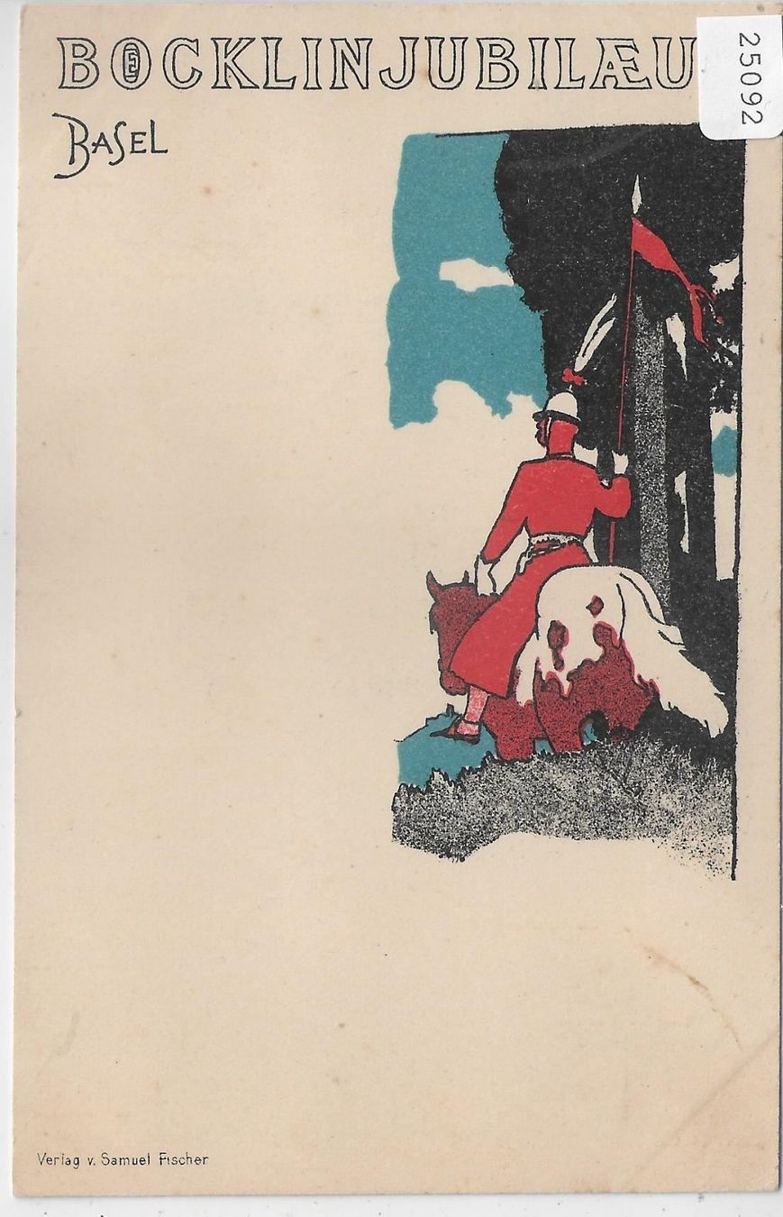 Cartes postales: Basel - Böcklin Jubilaeum - Litho – Antique à Ettingen par Kartenplanet