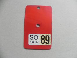 Velonummer Velo SO 1989 Solothurn 89 Nummer Geschenk Bike