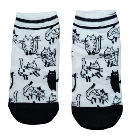 Sneaker-Socken Katzen