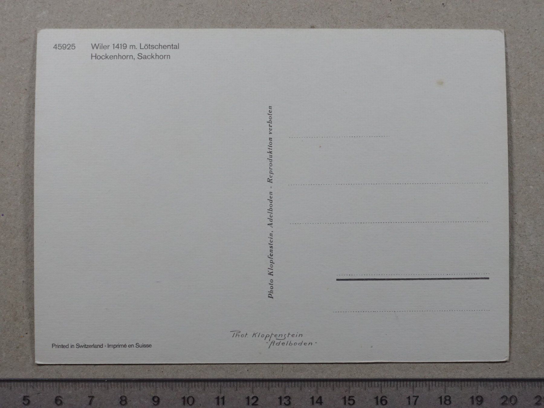 Cartoline postali: Wiler, Lötschental – Usato da Lenzburg venduto da fh1 1