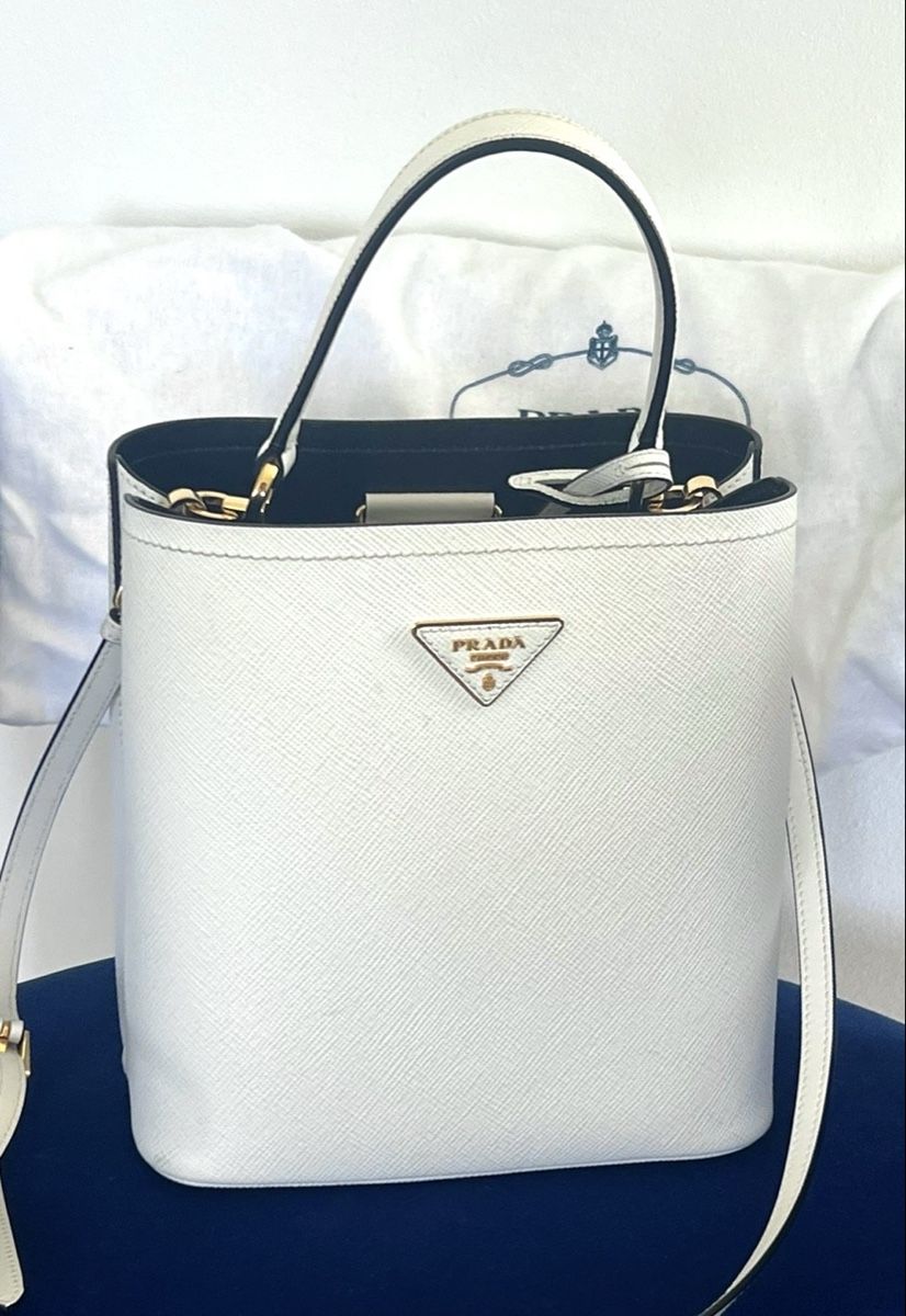 Prada Borse da donna: Prada weiss - Saffiano Leder - Top Zustand – Nuovo (secondo la descrizione) da Wagenhausen venduto da hhhhhh01
