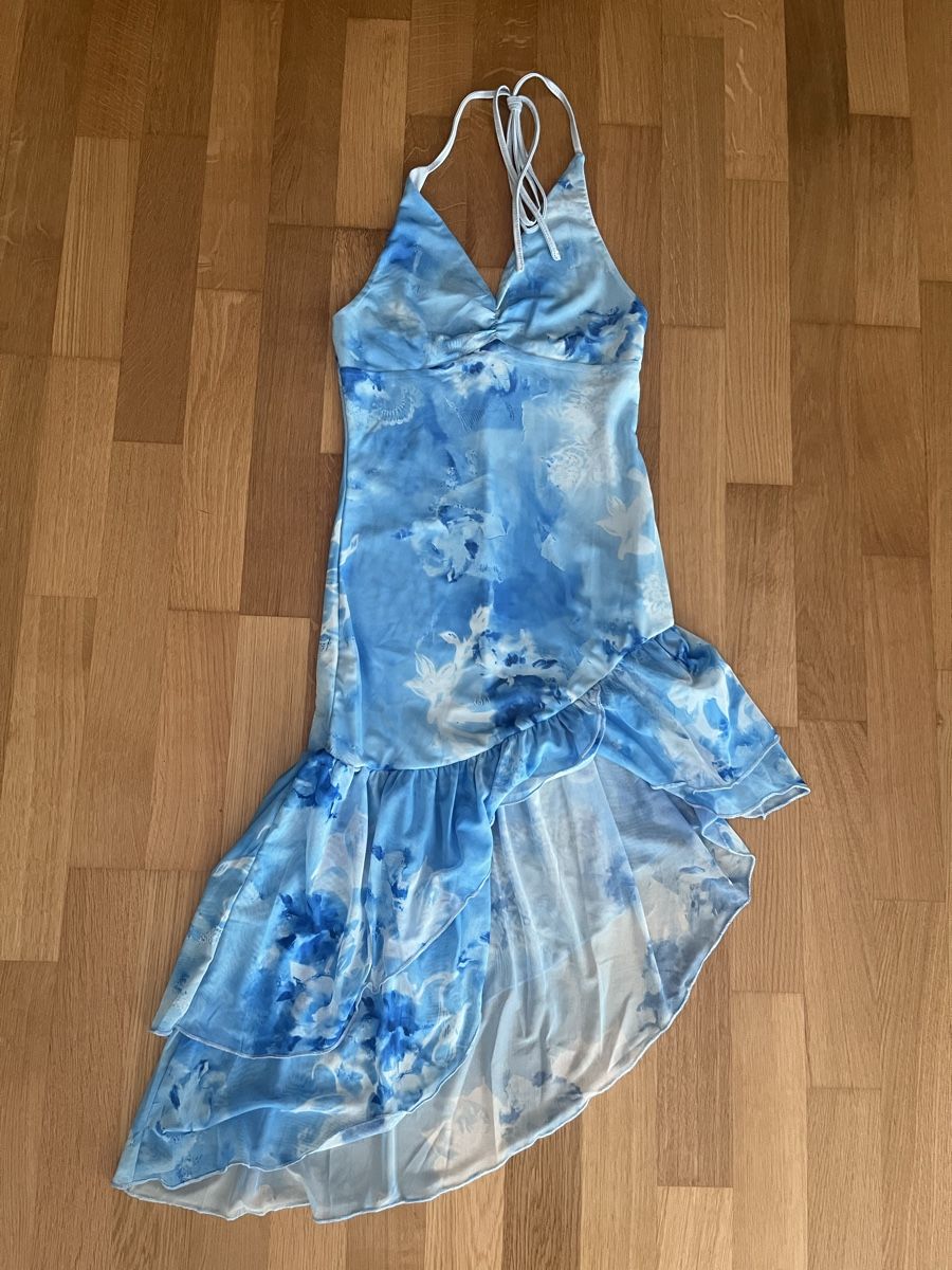 Vestiti: Kleid Blumenmuster Blau Neckholder – Nuovo e nell'imballaggio originale da Naters venduto da mar_fp7t